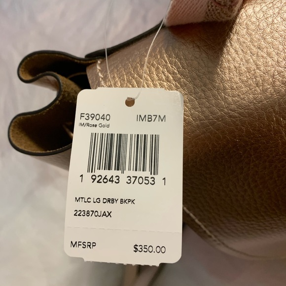 *BRAND NEW* COACH Large Derby Rose Gold Backpack main image 10